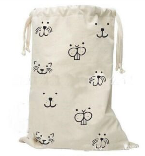 Dekoratiivkott ˙Kiisud, kutsud, jänkud˙ – purjeriidest dekoratiivkott