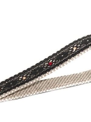 Võtmehoidja „Antiik valge˙ – pitsi ja Swarovski kristallidega