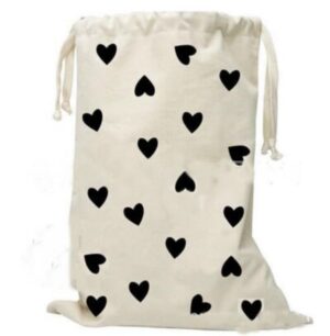 Dekoratiivkott ˙Südamed˙ – tugev ja mahukas sisustuskott purjeriidest