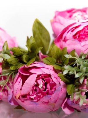 Kunstlilled pojengid ˙Pojengi roosa˙ – toorsiidist (48cm)