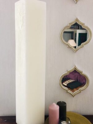 Küünal „Style XXL˙ – hiigelsuur 80×14×14 cm, 4 tahti, 875 h põlemisaeg