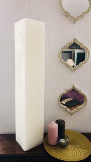 Küünal „Style XXL˙ – hiigelsuur 80×14×14 cm, 4 tahti, 875 h põlemisaeg