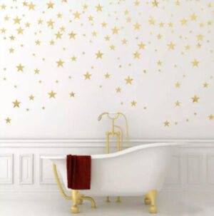 Seinakleebis ˙Tähekesed˙ - kuldne