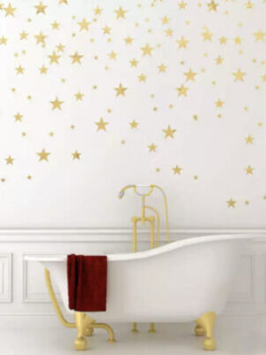 Seinakleebis ˙Tähekesed˙ - kuldne