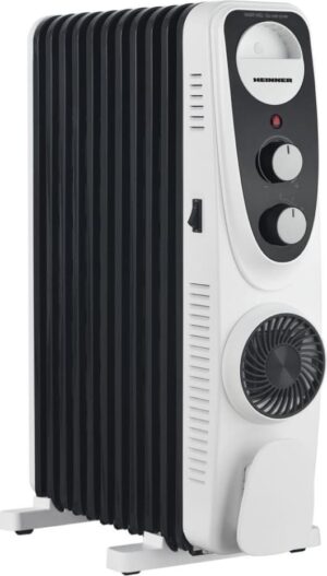 Õliradiaator Heinner HOH-MVT11WH-BK – 11 elementi, 2300W + turboventilaator