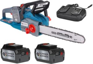 Akuga kettsaag Könner & Söhnen KS CS40V-16-240, 40V, 40 cm, 2×4.0Ah akud komplektis