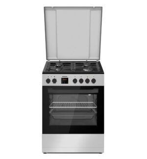 Kombineeritud pliit Heinner HFSC-S66FDC-BIX, 60 × 60 cm, 4 gaasiplaati + elektriahi