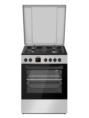 Kombineeritud pliit Heinner HFSC-S66FDC-BIX, 60 × 60 cm, 4 gaasiplaati + elektriahi