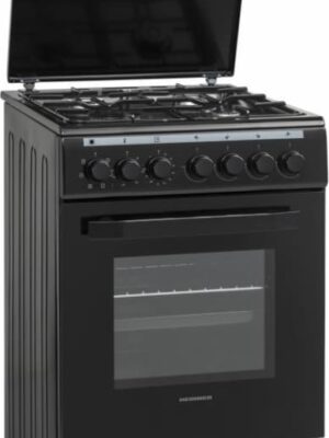 Kombineeritud pliit Heinner HFSC-V60LITGC-BK, 50 × 60 cm, must