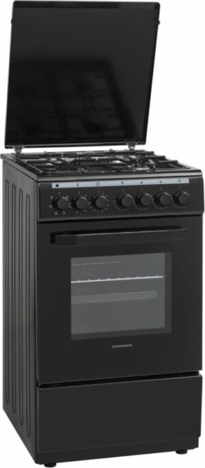 Kombineeritud pliit Heinner HFSC-V60LITGC-BK, 50 × 60 cm, must