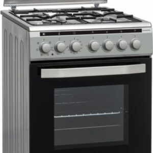 Kombineeritud pliit Heinner HFSC-V60LITGC-SL, 50 × 60 cm, hõbedane