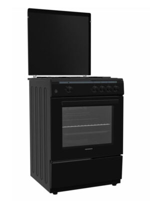 Gaasipliit Heinner HFSC-V60BK – 60×60 cm, 4 gaasipõletit, topeltklaasiga ahjuuks