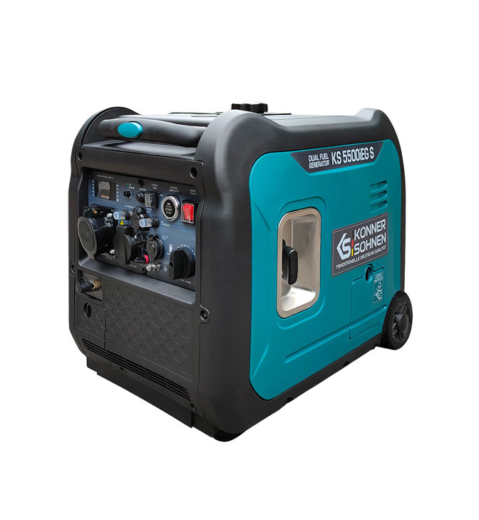 LPG/bensiin invertergeneraator Könner & Söhnen KS 5500iEG S – 5.5 kW, 230 V LPG/bensiin invertergeneraator Könner & Söhnen KS 5500iEG S – 5.5 kW, 230 V