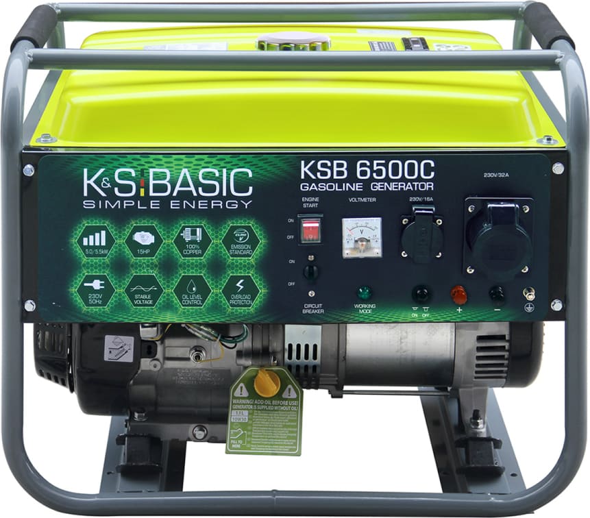 Bensiinigeneraator 5500W – KSB 6500C, KÖNNER & SÖHNEN Bensiinigeneraator 5500W – KSB 6500C, KÖNNER & SÖHNEN