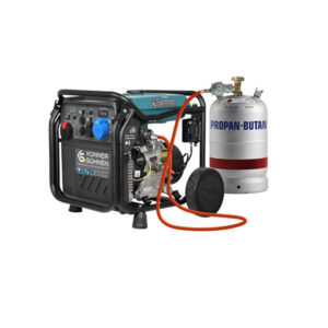 Inverter-bensiini/gaasigeneraator Könner & Söhnen KS 8100iEG – 8.5 kW, 230 V