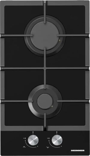 Integreeritav gaasipliidiplaat 2 põletiga, HBH-M302FGBK, Heinner