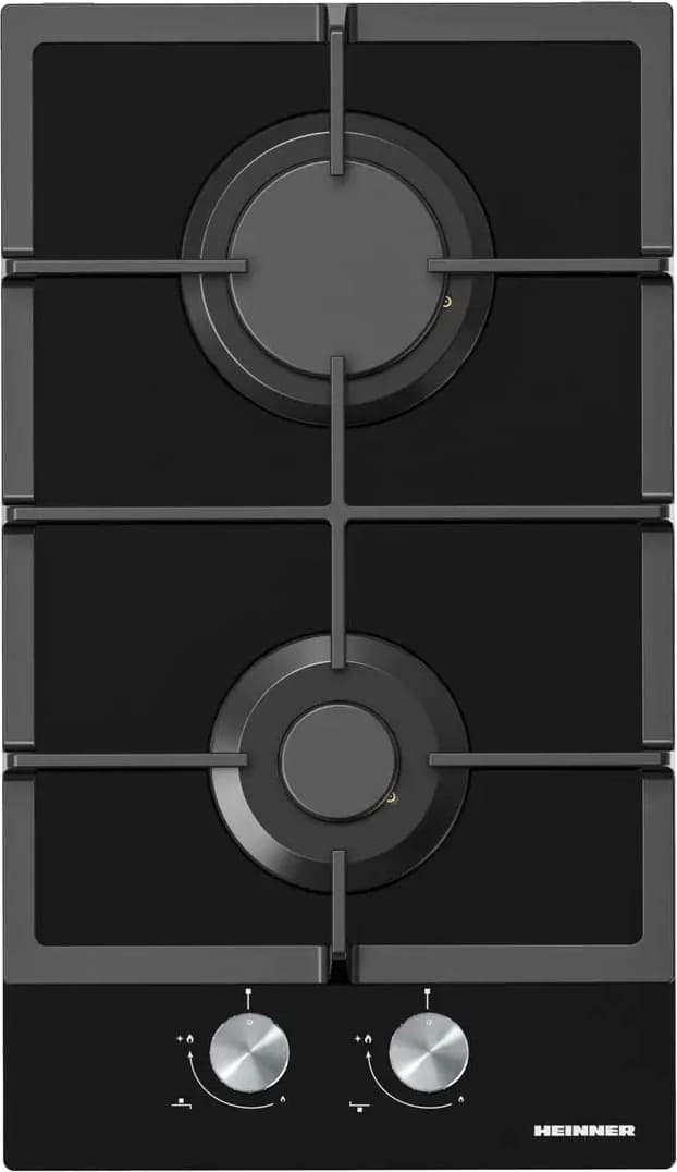 Integreeritav gaasipliidiplaat 2 põletiga, HBH-M302FGBK, Heinner Integreeritav gaasipliidiplaat 2 põletiga, HBH-M302FGBK, Heinner