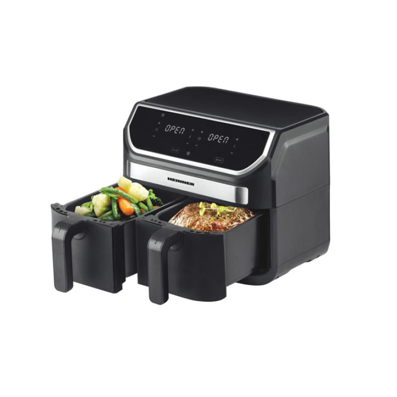 Kuumaõhufritüür Heinner Double Master HAF-KDB1700BK, 1700 W, 8,5 L, kahe korviga Kuumaõhufritüür Heinner Double Master HAF-KDB1700BK, 1700 W, 8,5 L, kahe korviga
