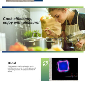 Integreeritav induktsioonpliidiplaat HBHI-M4ZB1FXTC, HEINNER