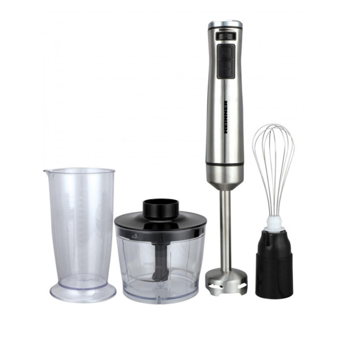 Saumikser Heinner HHB-DC1000SSBK – 1000 W, roostevaba varras, vispel ja hakkija komplektis Saumikser Heinner HHB-DC1000SSBK – 1000 W, roostevaba varras, vispel ja hakkija komplektis