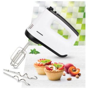 Käsimikser HEINNER HM-400WHBK – 400W, 6 kiirust + Turbo