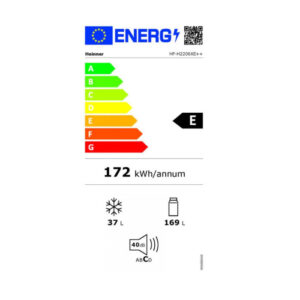 Kaheukseline külmik Heinner HF-H2206XE++, 206 L