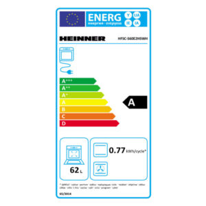 Kombineeritud pliit Heinner HFSC-S60E2HSWH, 60 × 60 cm