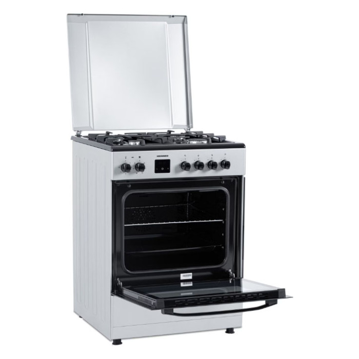 Kombineeritud pliit Heinner HFSC-S66FDC-BIX, 60 × 60 cm, 4 gaasiplaati + elektriahi 1 Kombineeritud pliit Heinner HFSC-S66FDC-BIX, 60 × 60 cm, 4 gaasiplaati + elektriahi