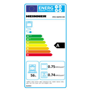 Kombineeritud pliit Heinner HFSC-S66FDC-BIX, 60 × 60 cm, 4 gaasiplaati + elektriahi