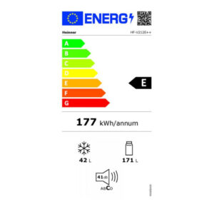 Külmik Heinner HF-V212E++, 212 L
