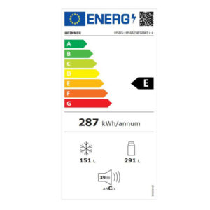 Külmik Heinner HSBS-HM442NFGBKE++, side-by-side, 442 L