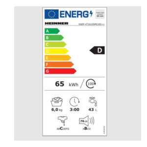 Pesumasin Heinner HWM-VT1610SMCHD++, 6 kg