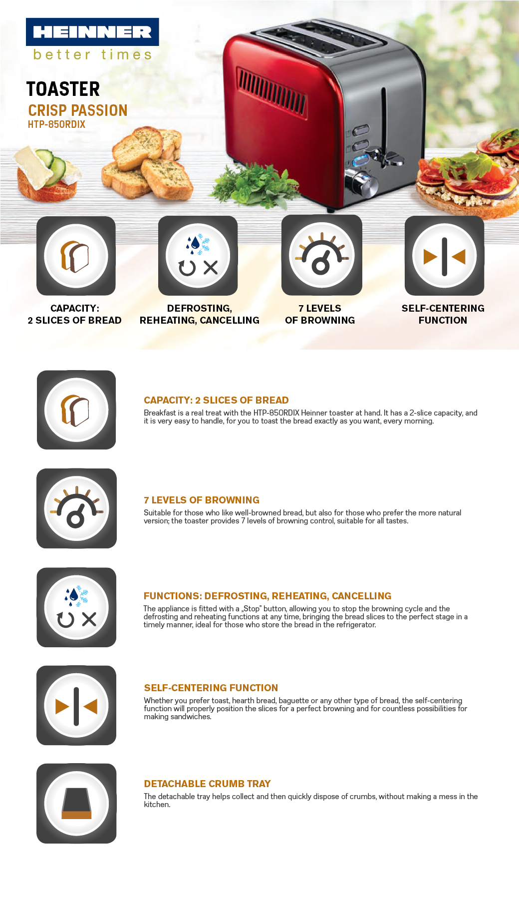 Röster HTP-850RDIX HEINNER