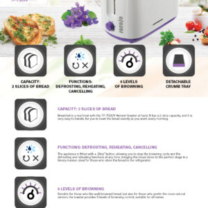 Röster 750W TP-750UV HEINNER