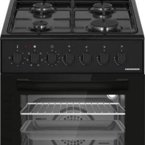 Kombineeritud pliit Heinner HFSC-S60LITGC-BK – 50 × 60 cm, gaas + elekter, must