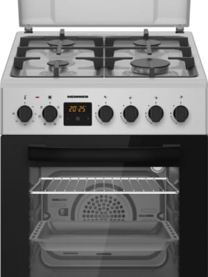 Kombineeritud pliit gaasipliidi ja elektriahjuga, 4 põletit, HFSC-S65MIXFD-SL, Heinner