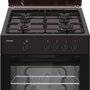 Gaasipliit gaasiahjuga, 4 põletit, 60 × 60 cm, HFSC-SME66IBRW, Heinner