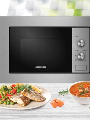 Integreeritav mikrolaineahi Heinner HMW-MDBI20MIX – 20 l, 800 W, inox/must