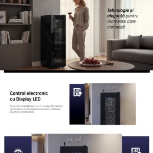 Veinikülmik Heinner HRV-A45DRM12 – 12 pudelit, 45 l, must