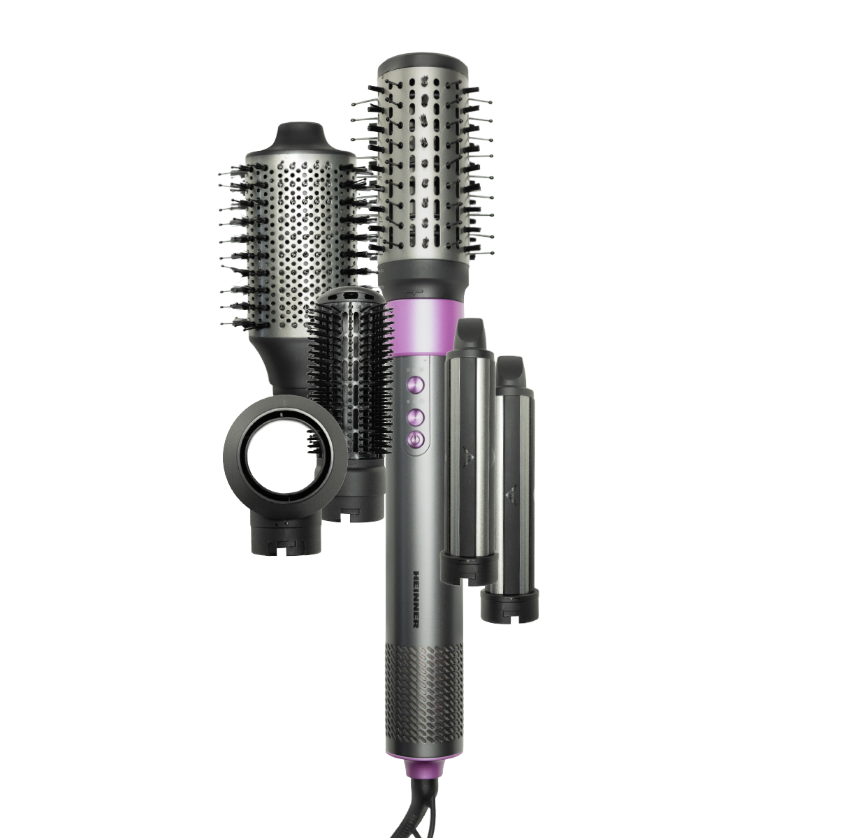 Juuksestyler kuumõhuhari komplekt 1300–1500 W, BLDC, hall/lilla, HAS-Y15BLDC-GY6, Heinner Juuksestyler kuumõhuhari komplekt 1300–1500 W, BLDC, hall/lilla, HAS-Y15BLDC-GY6, Heinner