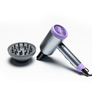 Föön 1700–2000 W, kokkupandav, must/lilla, HHD-R20DC-GYV, Heinner