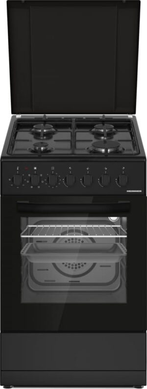 Kombineeritud pliit HFSC-S60LITGC-BK – gaas + elekter