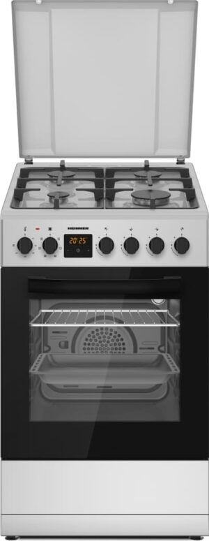 Kombineeritud pliit gaasipliidi ja elektriahjuga,  HFSC-S65MIXFD-SL