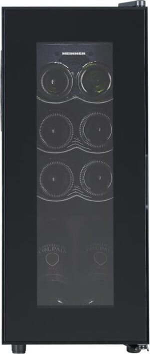 Veinikülmik Heinner HRV-A28DRM8 – 8 pudelit, 28 l, must