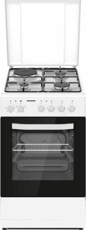 Kombineeritud pliit Heinner HFSC-S56E1HSWH – gaas + elekter