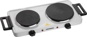 Elektripliit 2 keedualaga, 2500 W (lauapliit / kaasaskantav pliit), HDHP-KH2500WH, Heinner