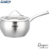 Pott 1.8 L, 16 cm, roostevaba teras, klaaskaas, HR-RW-T018, Heinner