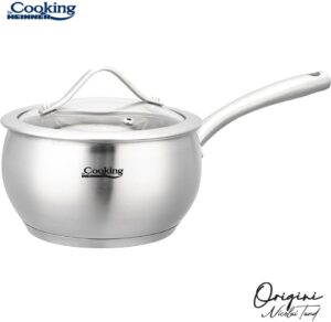 Pott 1.8 L, 16 cm, roostevaba teras, klaaskaas, HR-RW-T018, Heinner