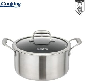 Pott 7 L, 28 cm, keraamiline kate, roostevaba teras, HR-MRK-28, Heinner